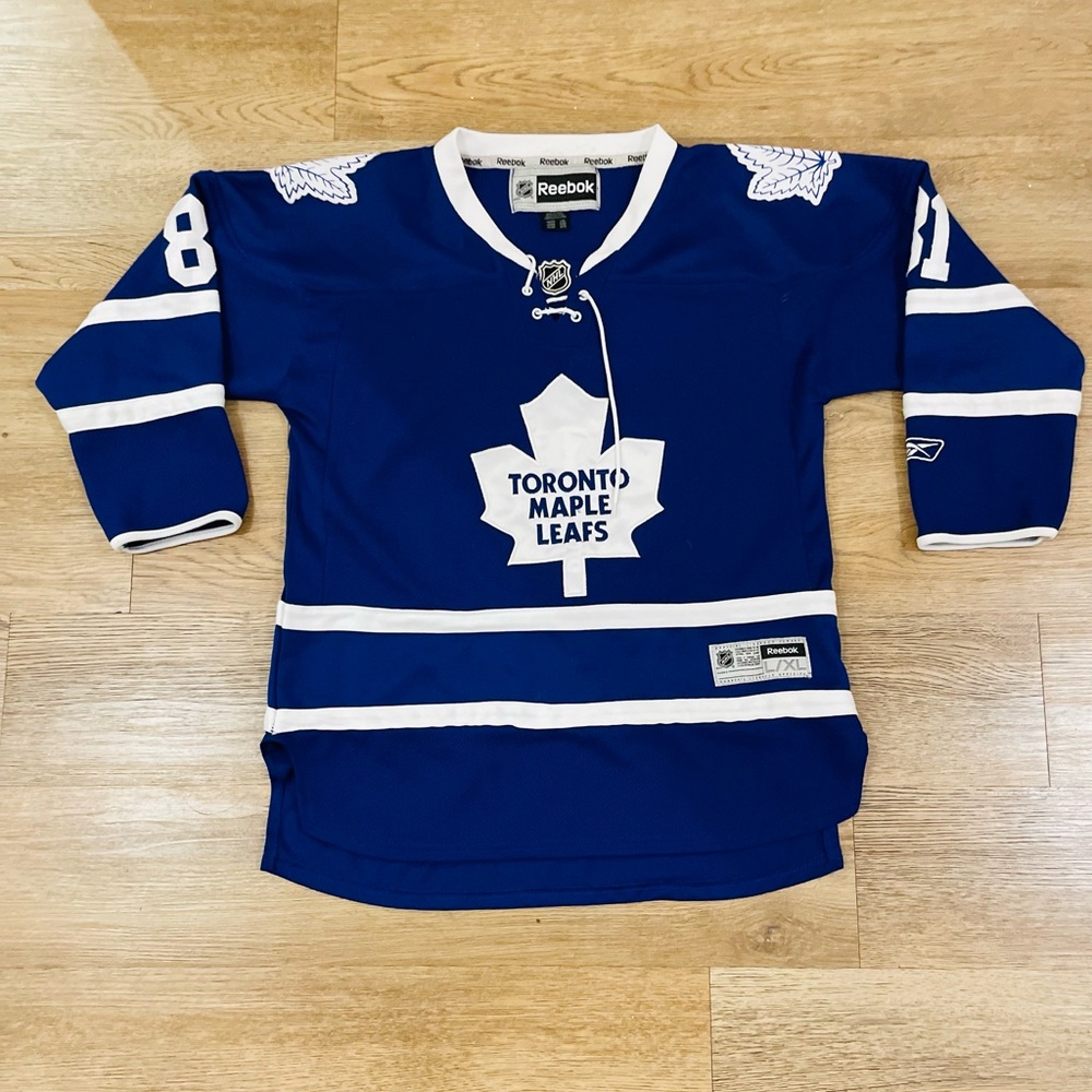 Boys Kids Youth L/XL Toronto Maple Leafs Phil Kessel #81 Reebok NHL Jersey